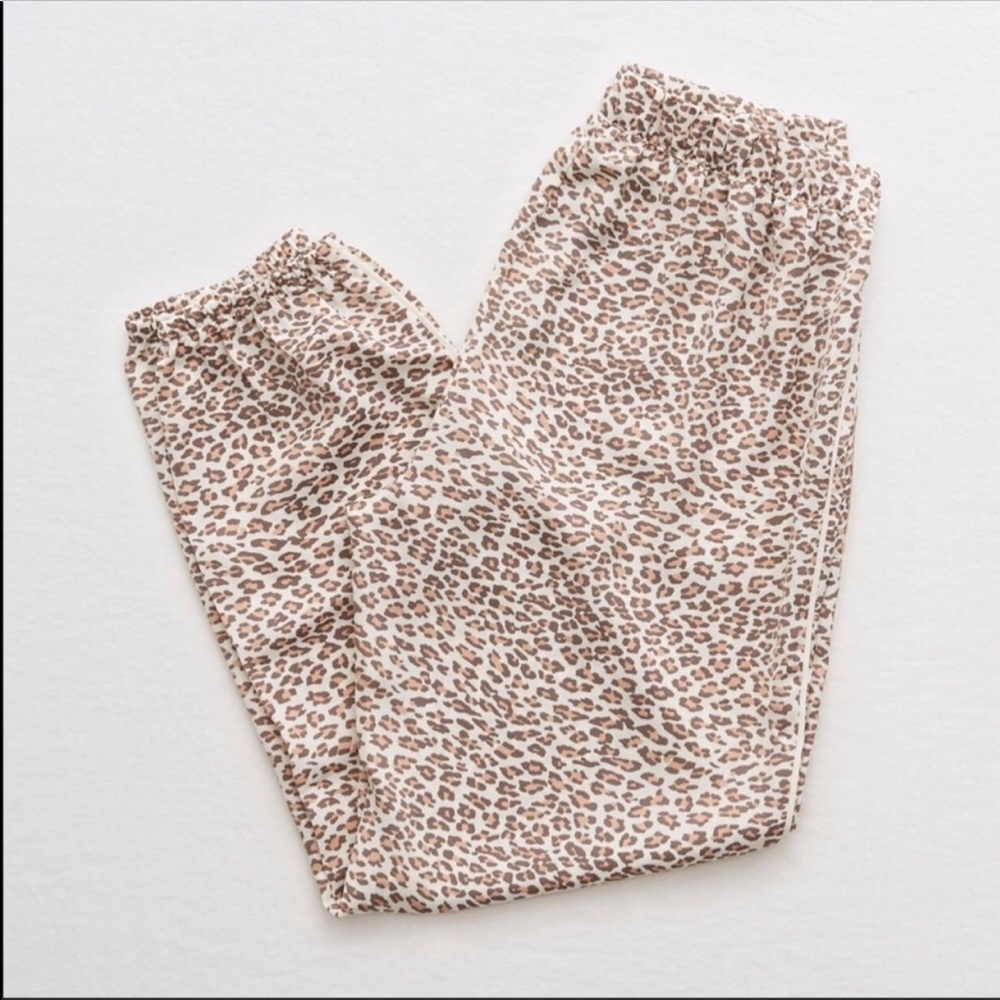 Aerie silky print pajama joggers